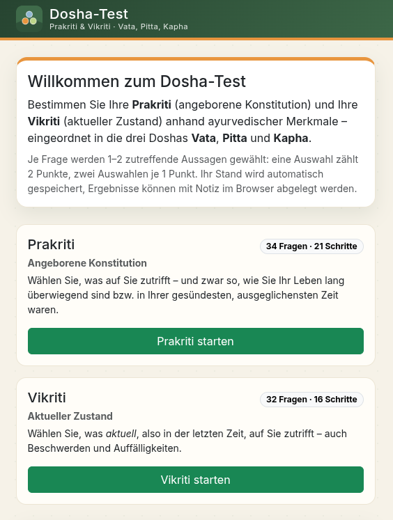 Ansicht der Obefläche