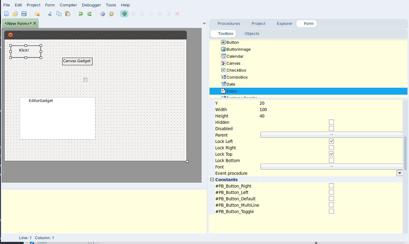 PureBasic Form Designer